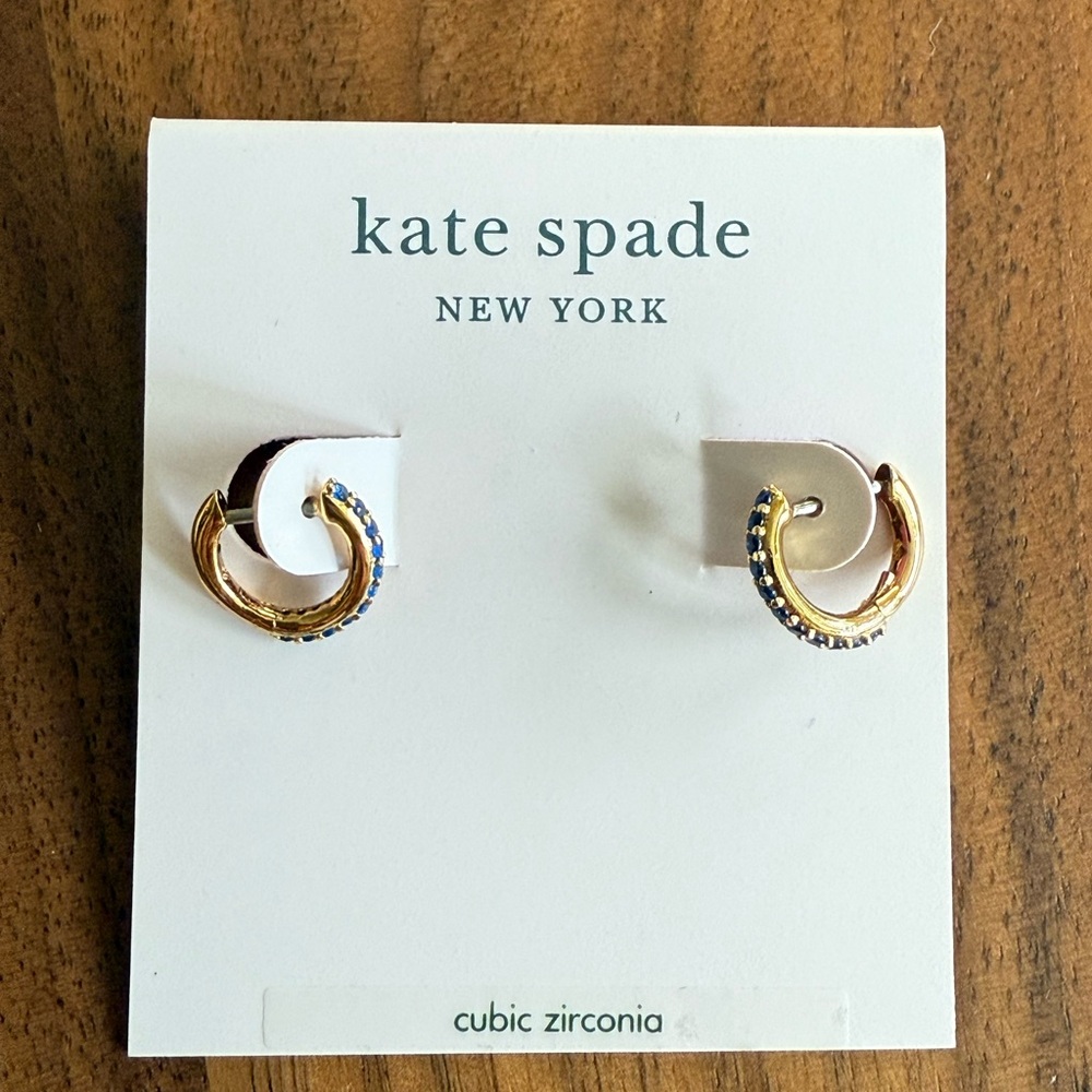 Kate Spade Tiny Twinkles Pavé Mini Hoop earrings